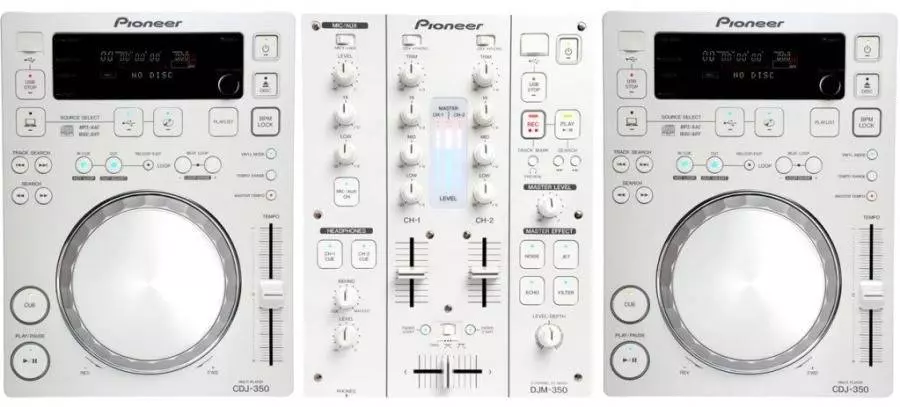 DJM350 & 2 X CDJ350 White DJ Package